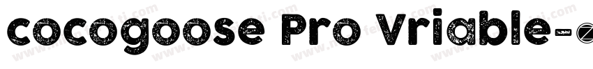 cocogoose Pro Vriable字体转换